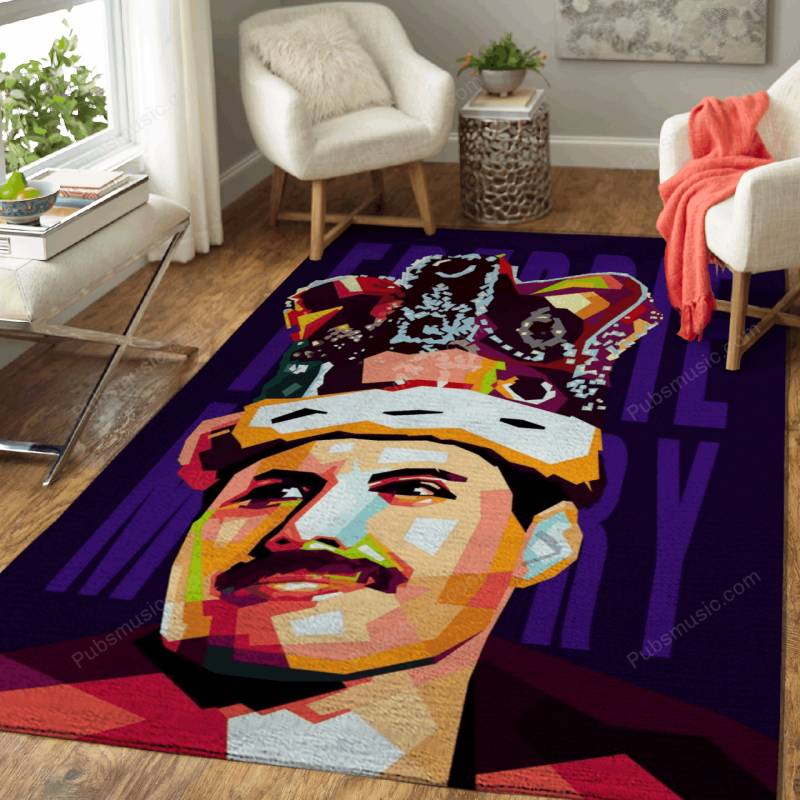 Freddie Mercury – Musician Legend Area Rug Carpet