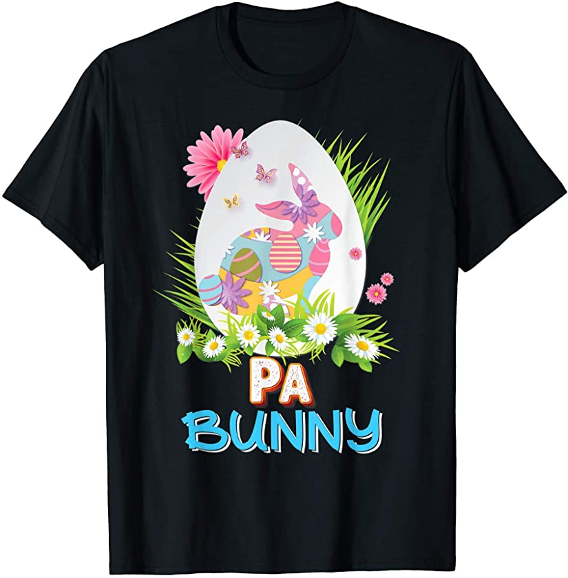 Pa Bunny Cute Matching Family Rabbit Easter Egg Hunt Lovely T-Shirt