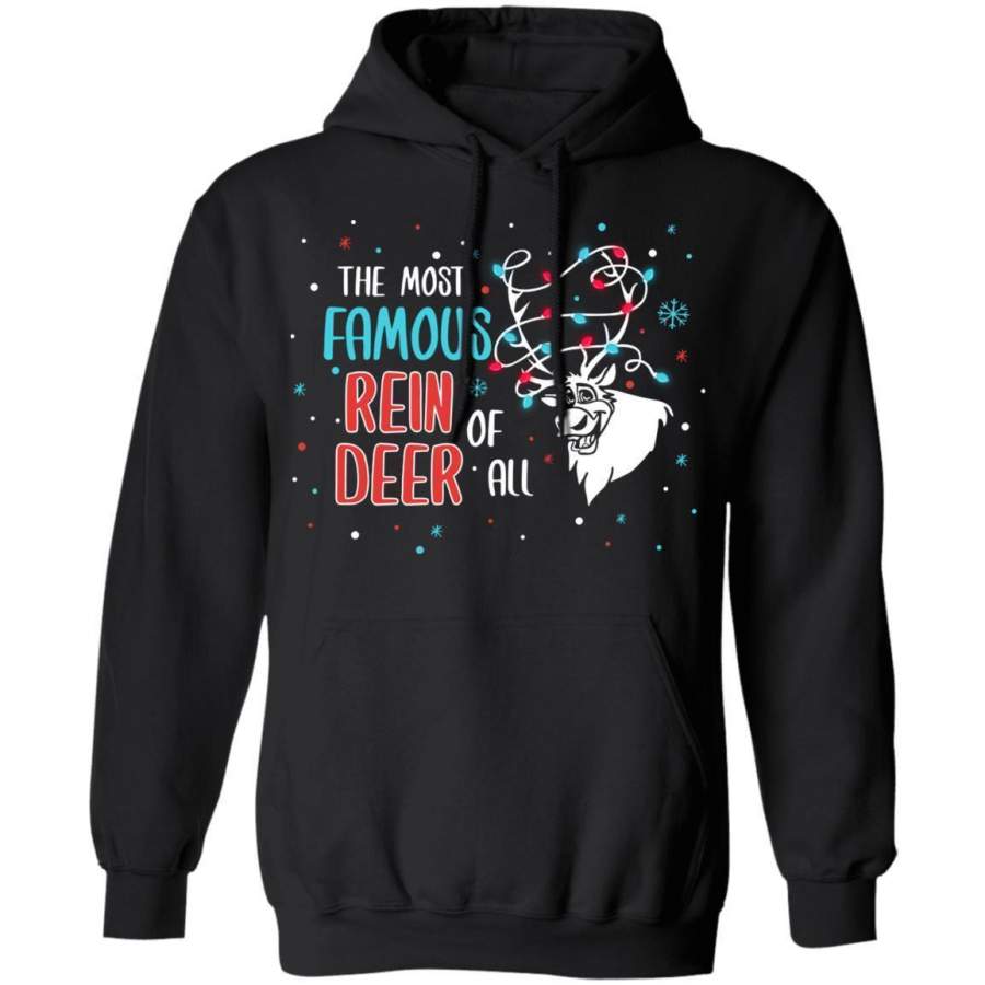Christmas Hoodie Frozen Sven The Most Famos Reindeer Of All Xmas Shirt PT12
