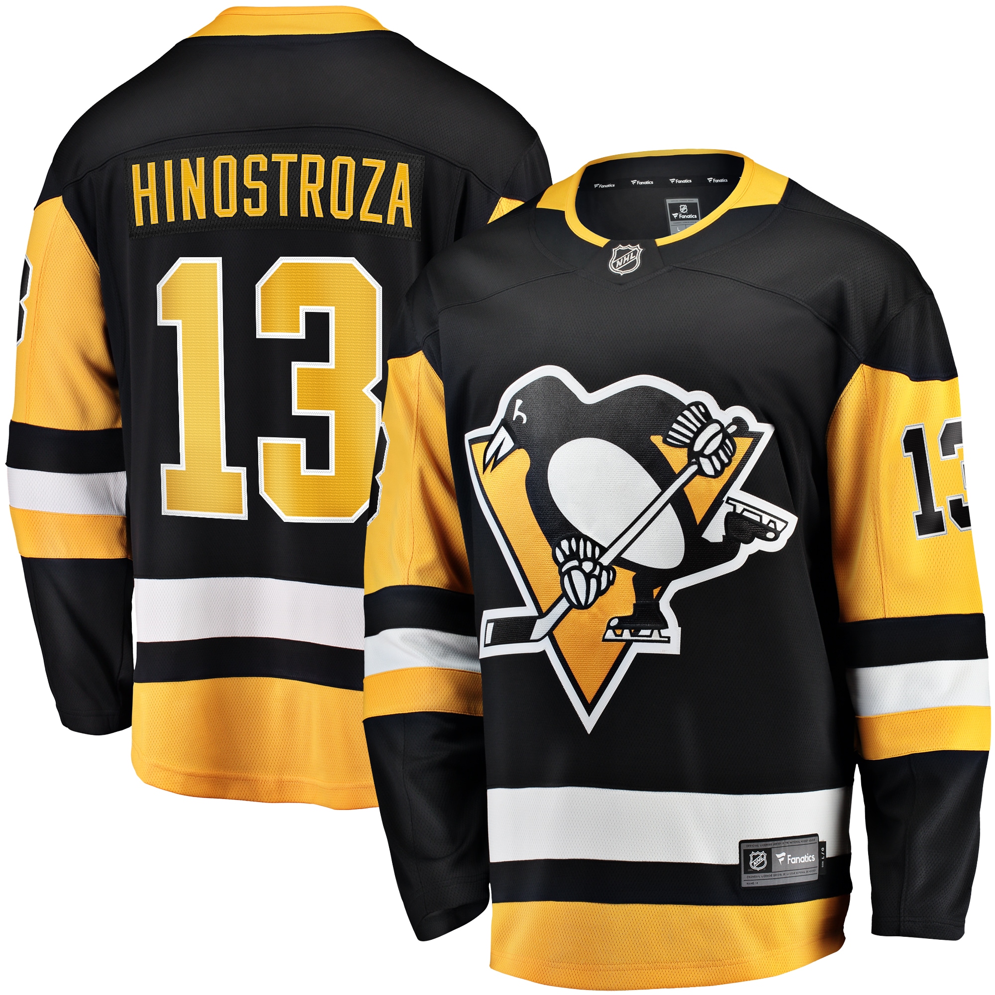 Vinnie Hinostroza Pittsburgh Penguins Branded Home Breakaway Jersey – Black