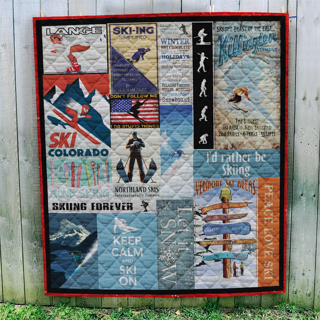 Casespring 3D Love Ski Forever Custom Quilt