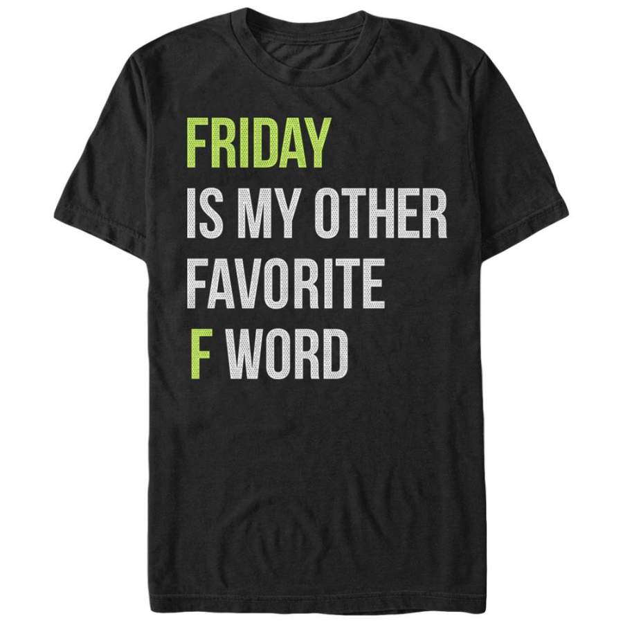 CHIN UP Men’s Friday is My Other Favorite F Word  T Shirt Black