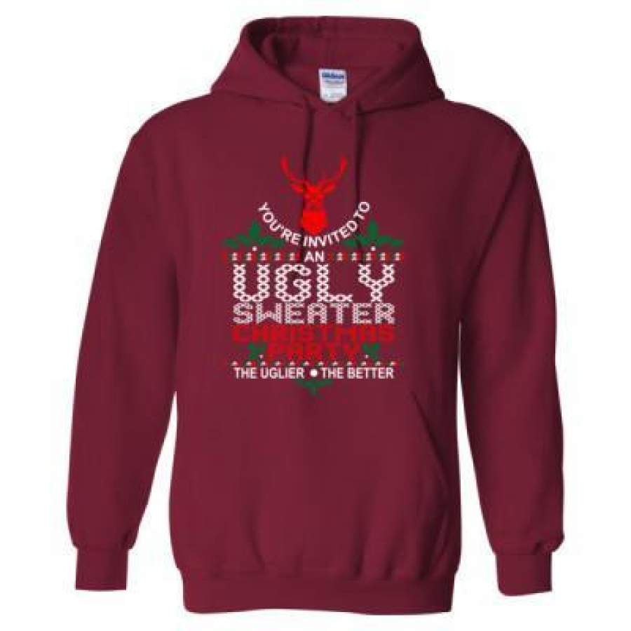 AGR Ugly Sweater Christmas Party Xmas – Heavy Blend™ Hooded Sweatshirt