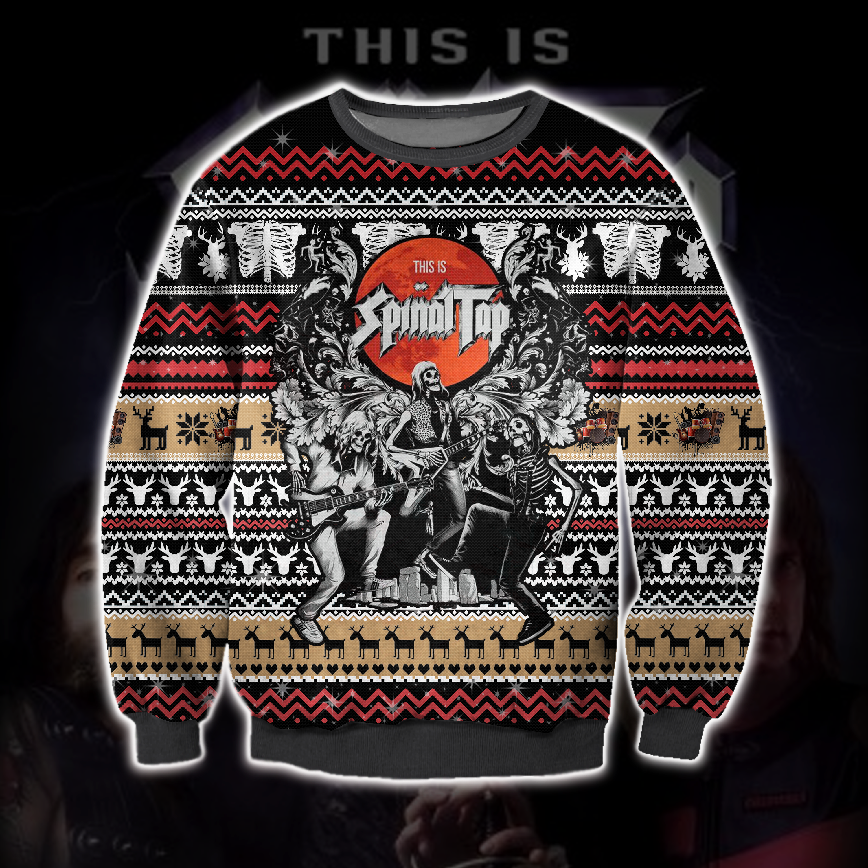 3D All Over Printed This Is Spinal Tap Ugly Christmas Sweatshirt