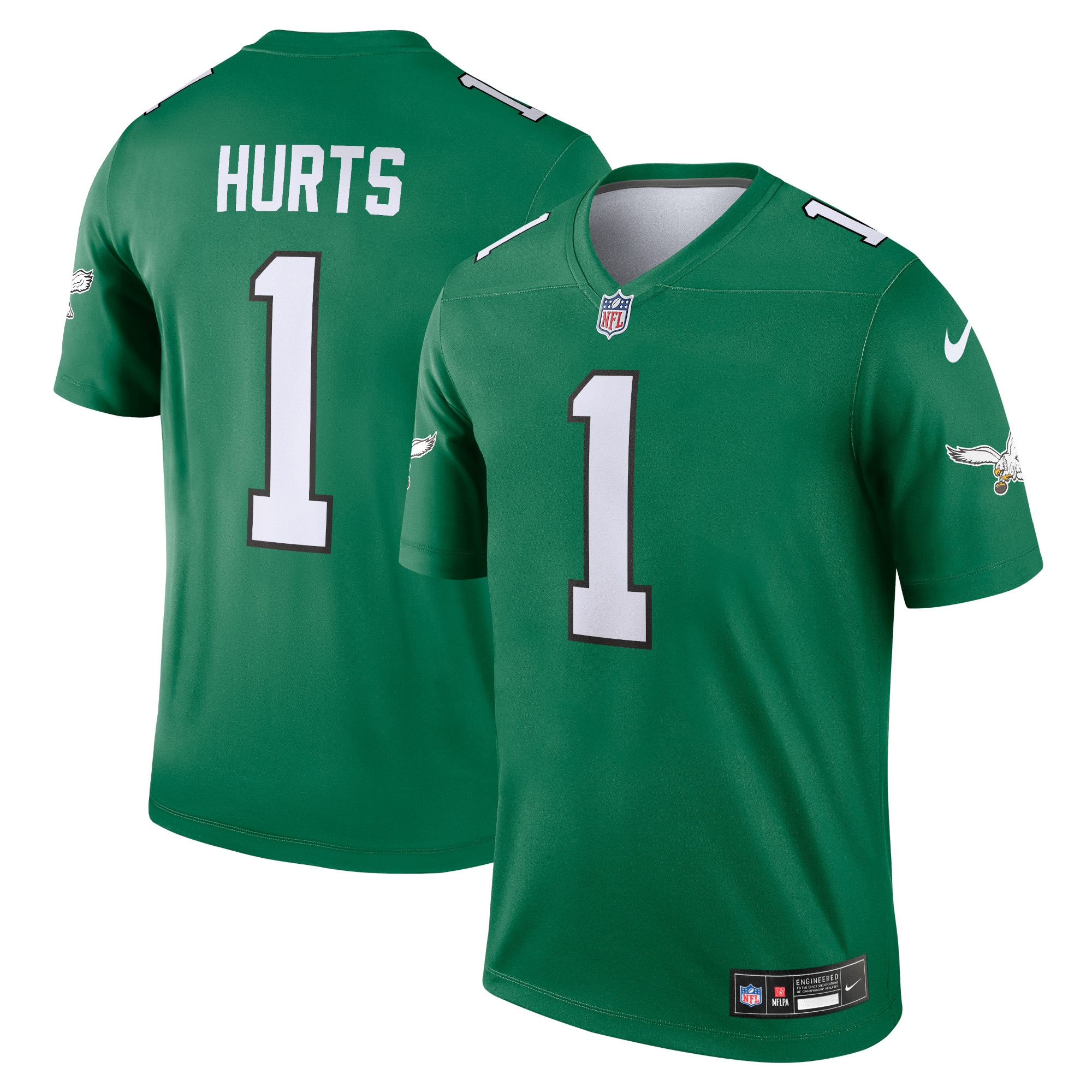 Jalen Hurts Philadelphia Eagles Alternate Legend Player Jersey – Kelly Green