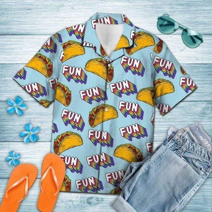 Beach Shirt Get Now Funny Tacos Summer Holiday Hawaiian Aloha Shirts Dh