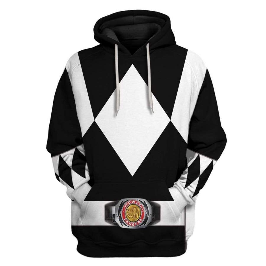 Cosplay Black Power Ranger Custom Tshirt Hoodies Apparel