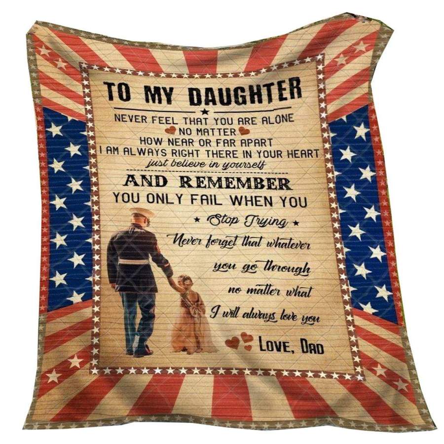 MANH0510 – Veteran – Proud Veteran’s Daughter – Blanket