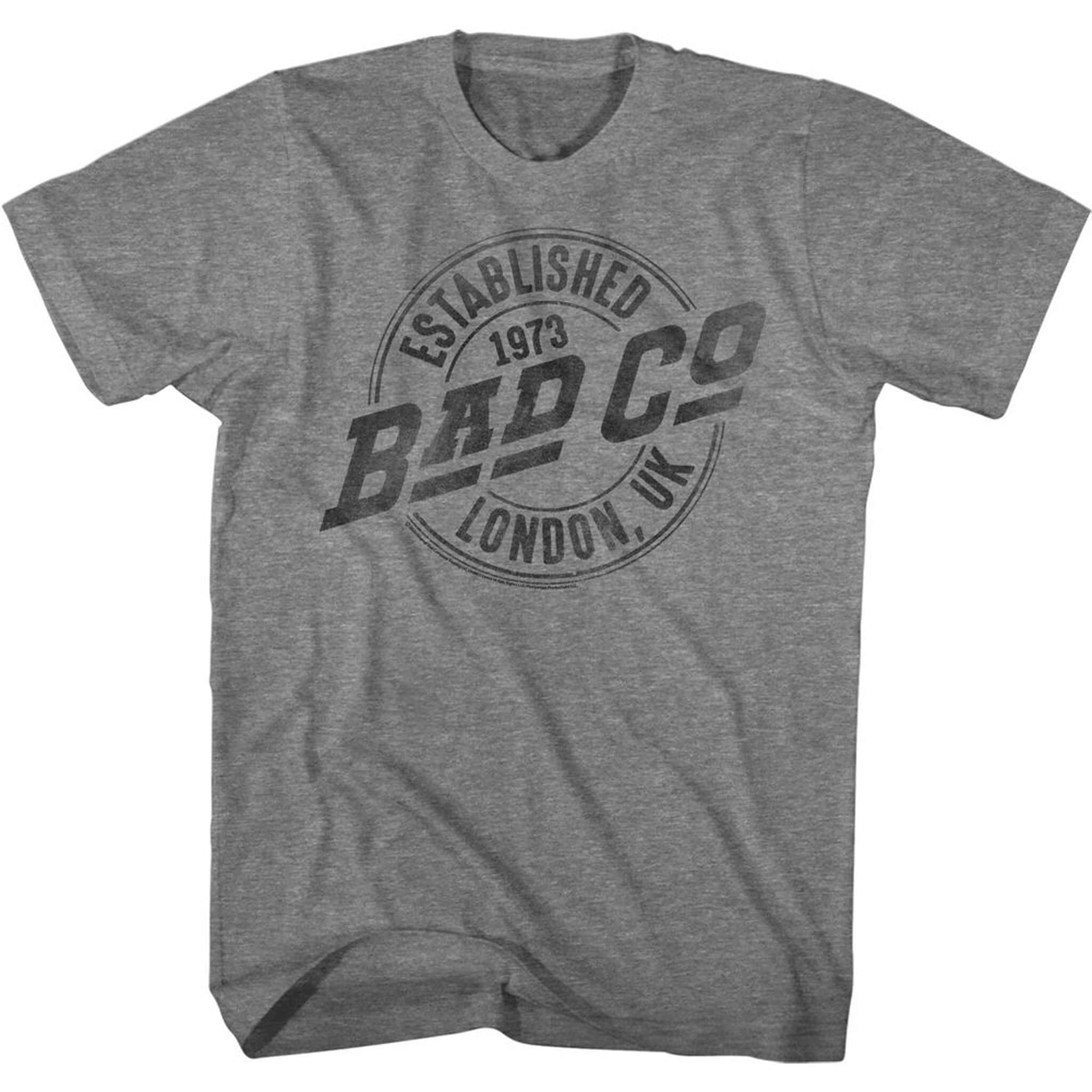 Bad Company Faded Logo Graphite Heather Adult T-Shirt