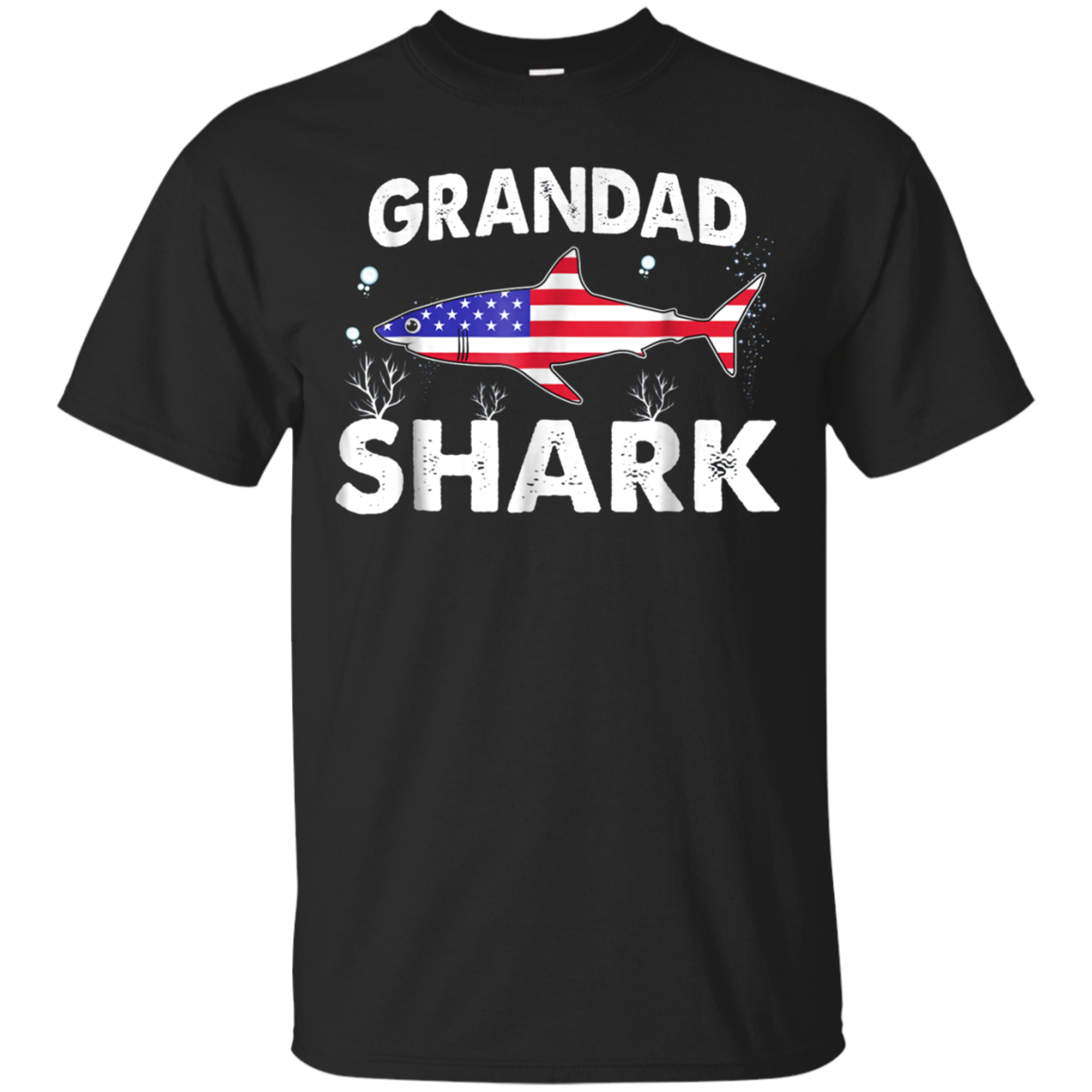 4Th July Grandad Shark American Flag Shirt Fathers Day Gifts