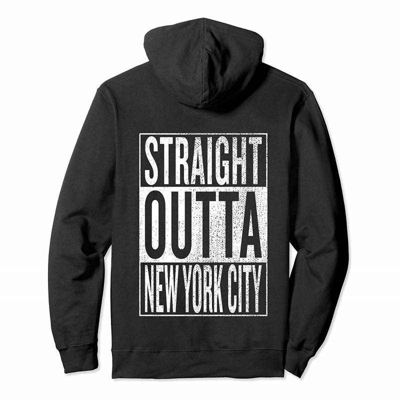 Straight Outta New York City Great Travel Outfit Gift Idea Pullover Hoodie, T-Shirt, Sweatshirt, Tank Top, Racerback, Dolman