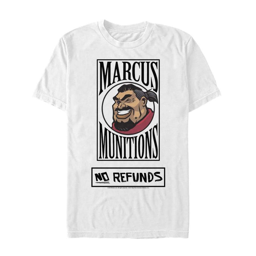 Borderlands 3 Men’s Marcus Munitions No Refund Dealer T-Shirt