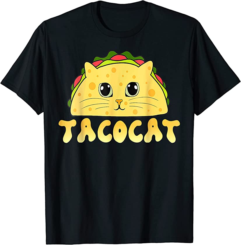 Tacocat Mexican Food Cat Face Cinco De Mayo Kitten T-Shirt