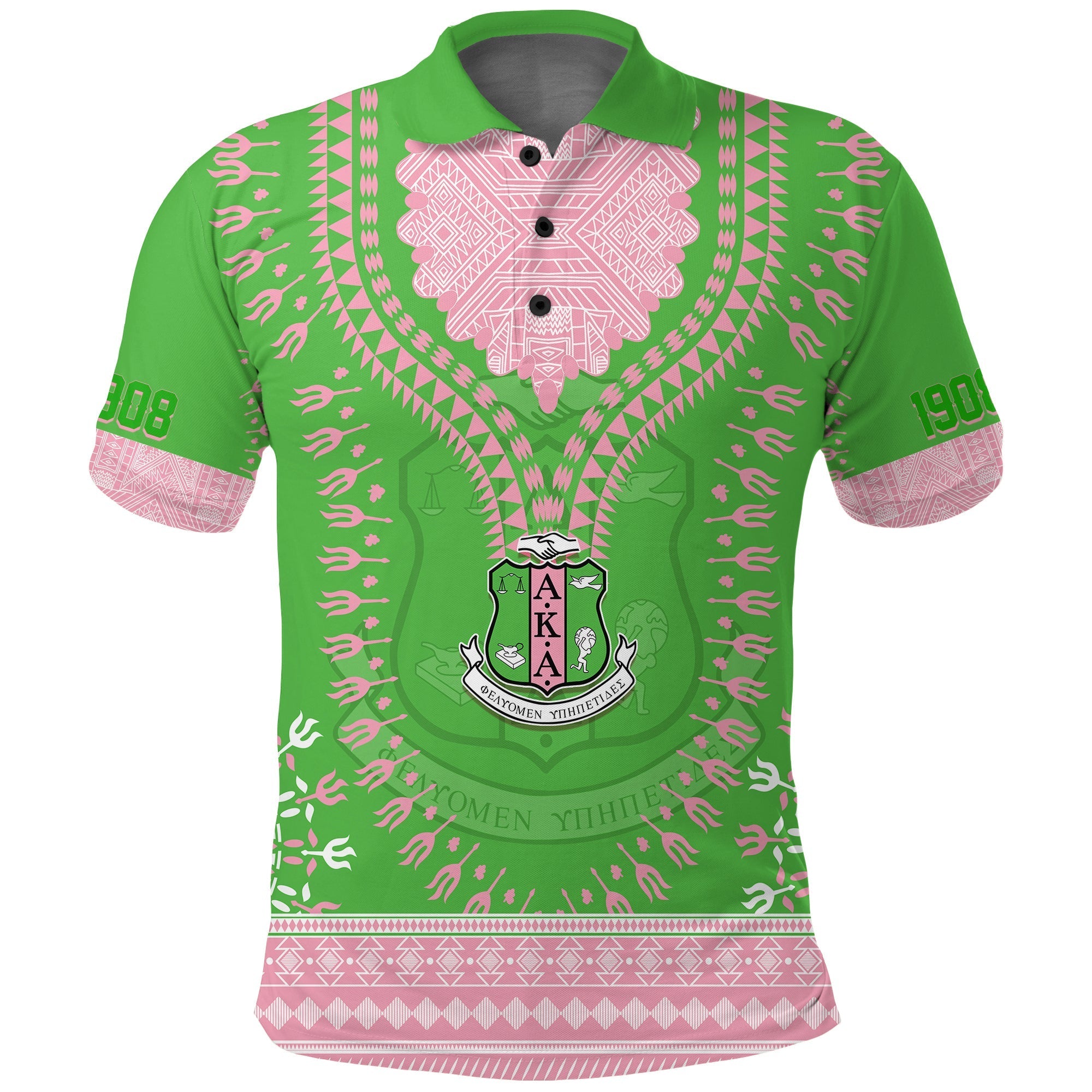 Alpha Kappa Alpha Sorority Personalised Polo Shirt Dashiki Unique Vibes