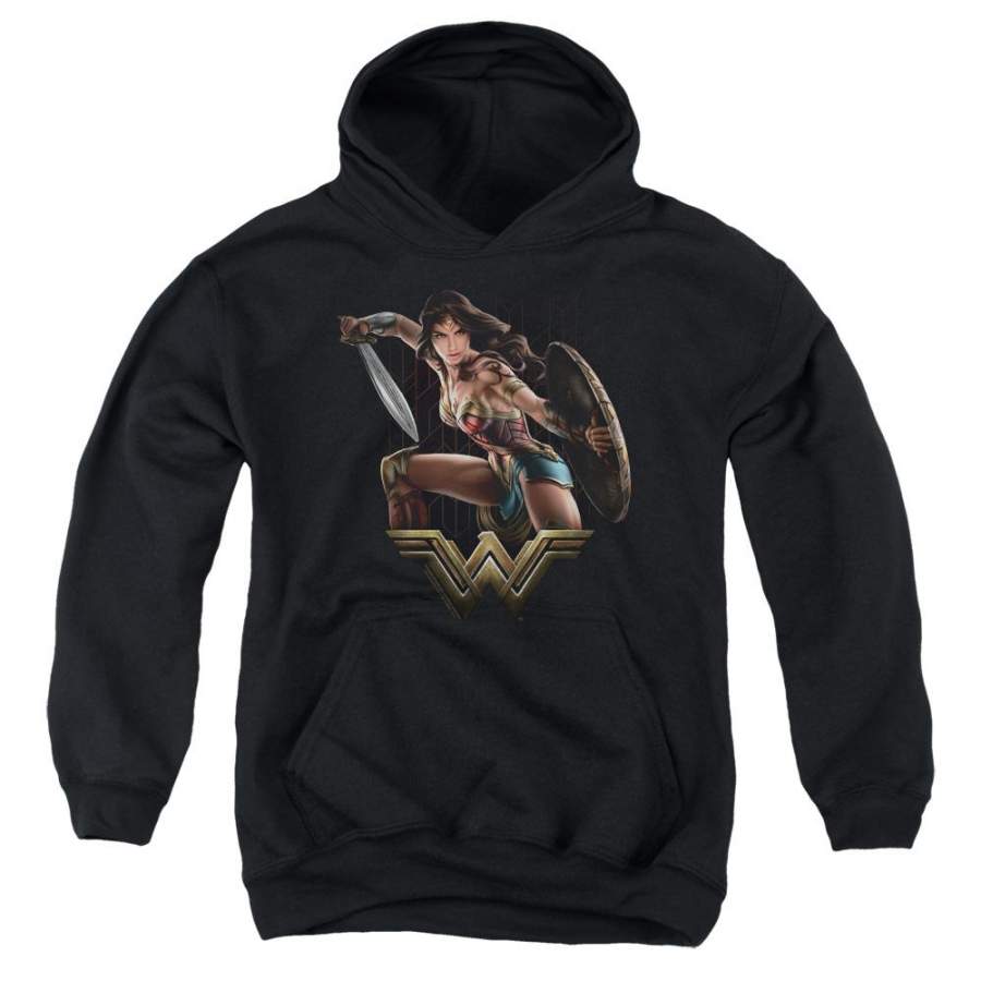 Wonder Woman Fight Youth Hoodie (Ages 8-12)