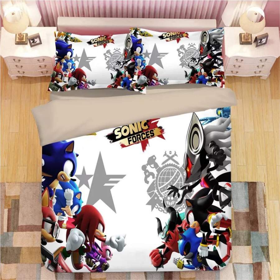 Sonic The Hedgehog #26 Duvet Cover Quilt Cover Pillowcase Bedding Set Bed Linen