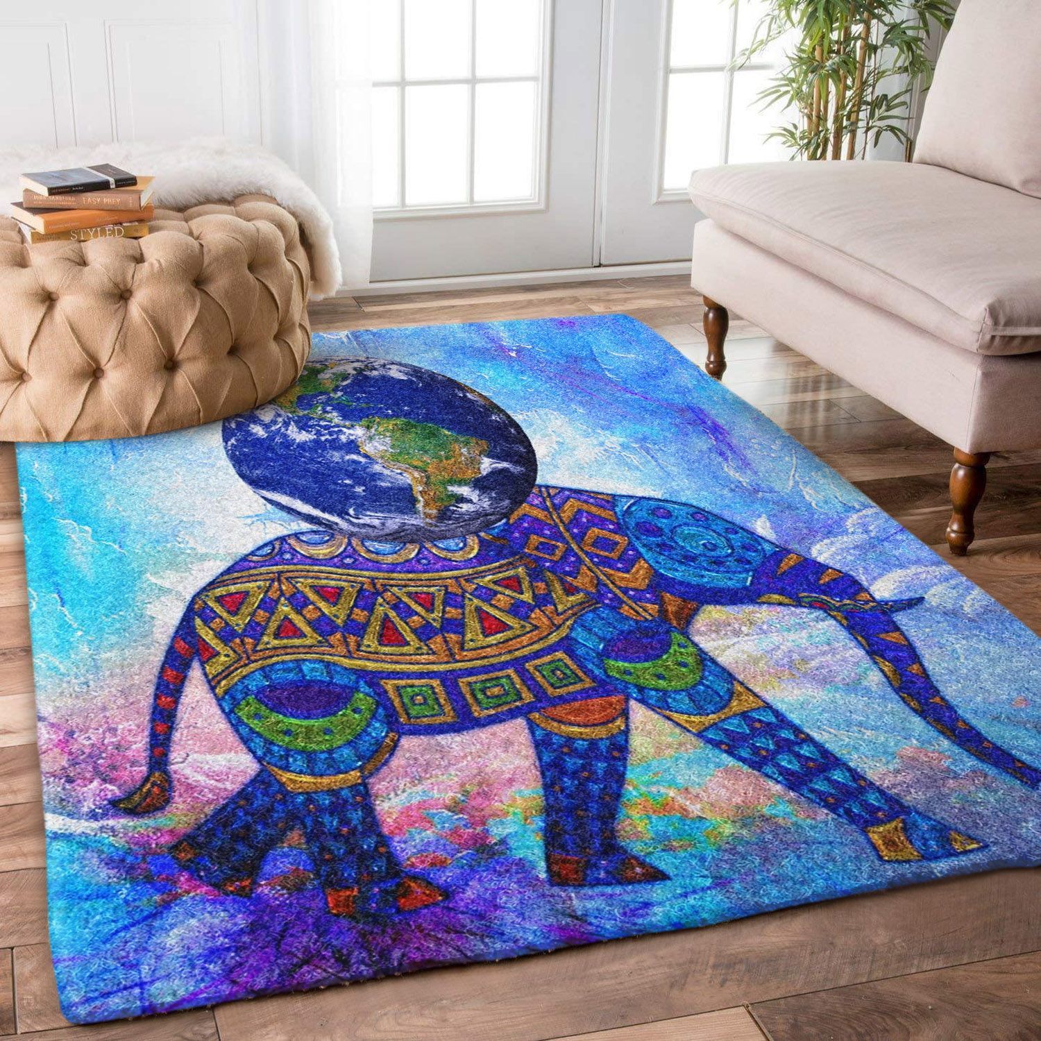 Abstract Elephant HN0301001R Rug