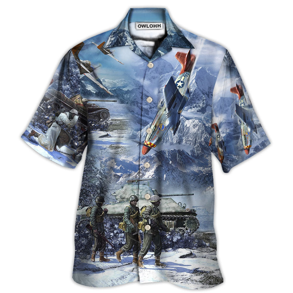 Veteran Only The Dead Have Seen The End Of War With Ice Snow – Hawaiian Shirt  – Owl Ohh