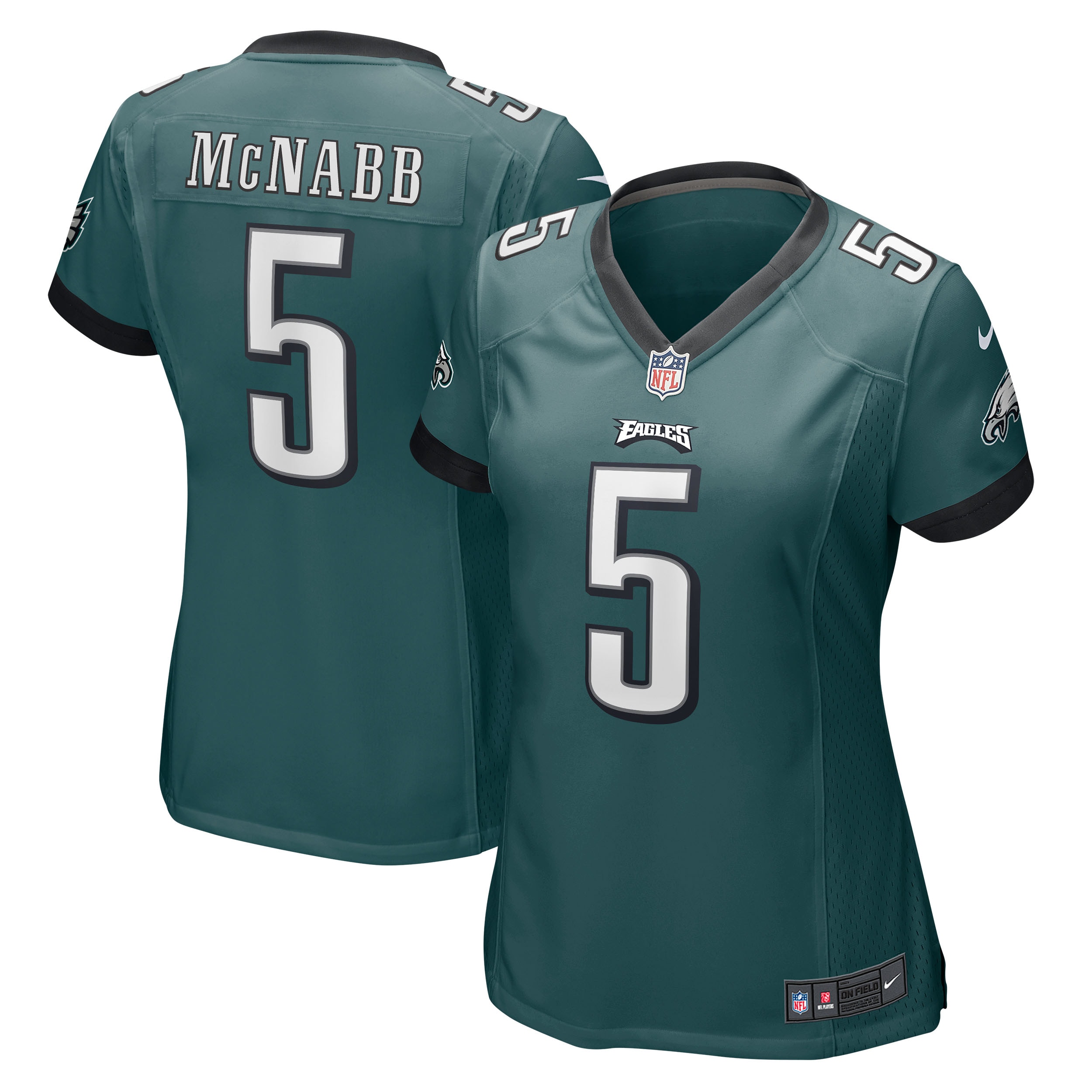 Donovan McNabb Philadelphia Eagles Women's Retired Player Jersey – Midnight Green