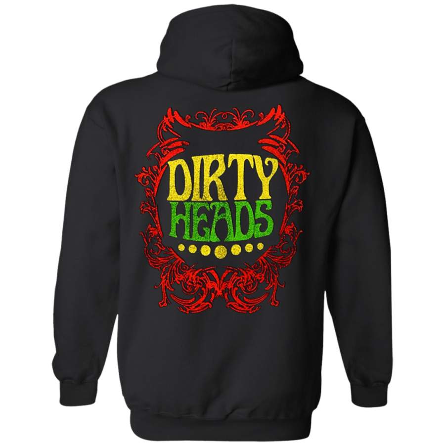 Dirty Heads – Womens Rasta Border Back print Pullover Hoodie