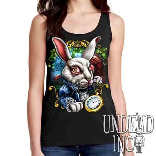 Alice In Wonderland White Rabbit – Ladies Singlet Tank