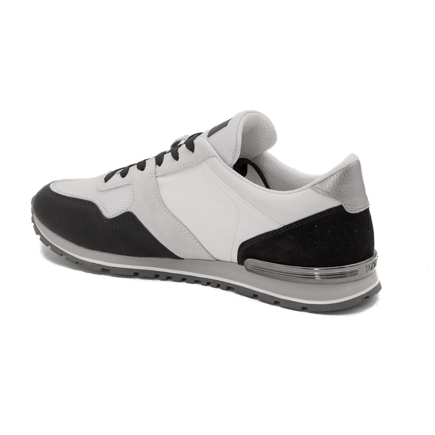 Tod'S Men'S Leather Fabric Sneaker Shoes White/Black - SewingCode