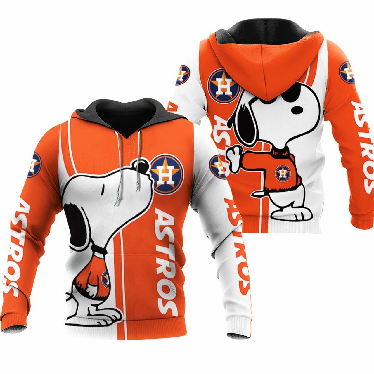 Houston Astros Snoopy Lover 3D Printed 3D Hoodie Sweater Tshirt Model 2809