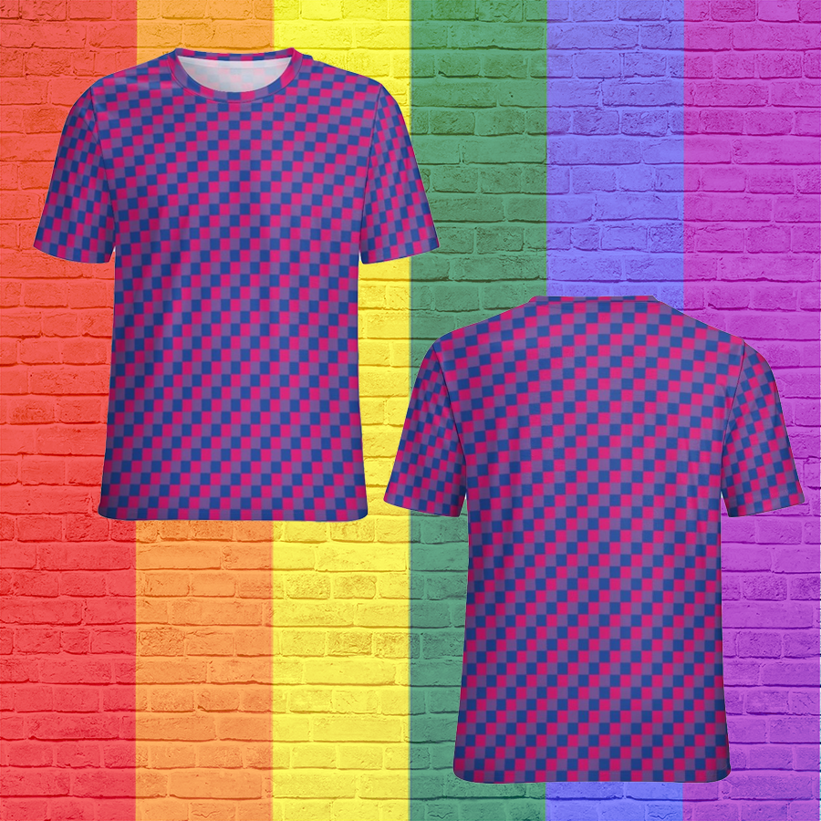 Bisexual Pride 3D Shirt, Lgbt Pride Gaymer Short Sleeve 3D Shirt Women Plus Size Blouse Tunics Tops