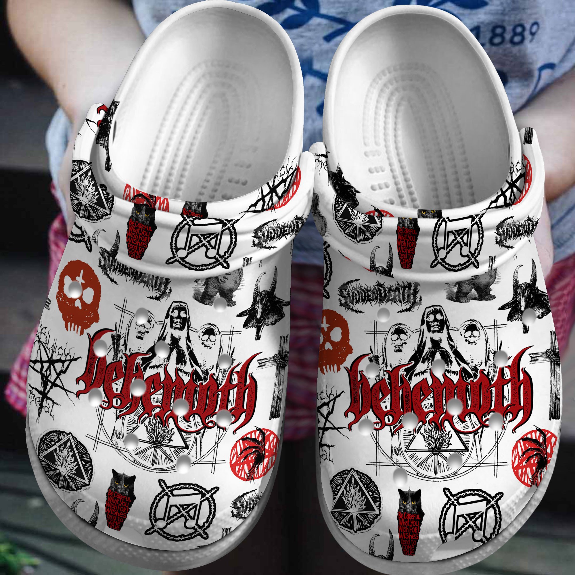 Behemoth Music Crocs Crocband Clogs Shoes Comfortable For Men Women and Kids