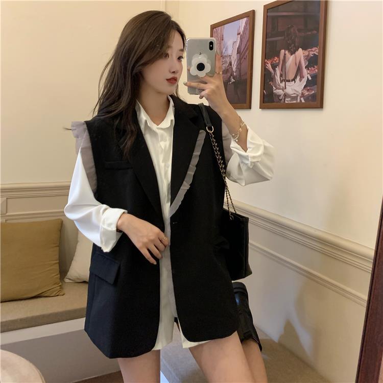 Vests Women Black Outwear Office Lady Design Clothing Simple Stylish Newest Ulzzang Basic Tender Pockets Female Elegant Cozy Ins alx