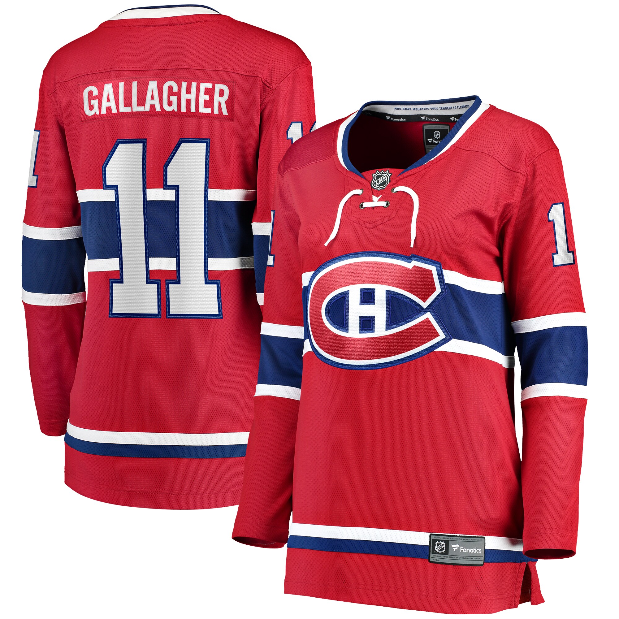 Women's Montreal Canadiens Brendan Gallagher Red Home Breakaway Player Jersey