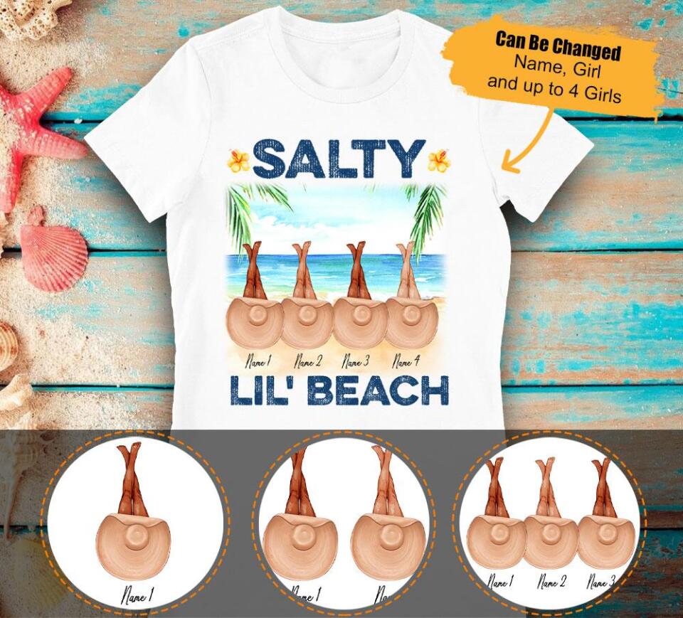 Personalized Friends Salty Lil Beach T Shirts, Custom Gift For Bestie – Trending Personalized