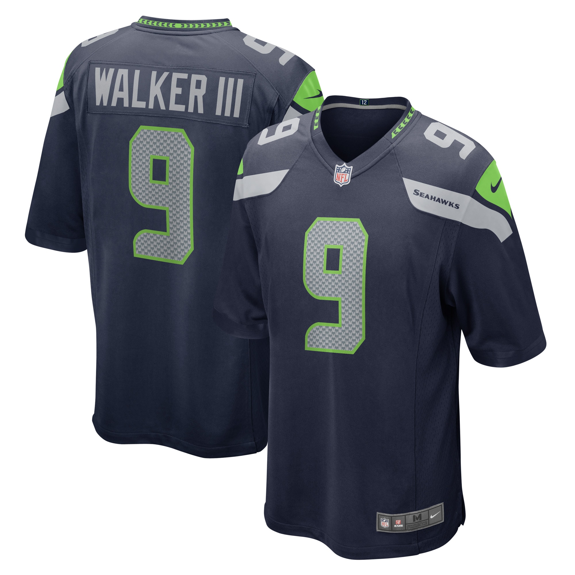 Kenneth Walker III Seattle Seahawks Player Game Jersey – Navy