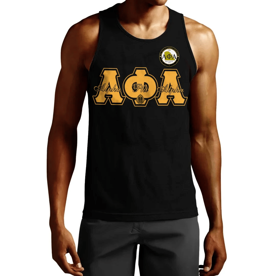 Wonderprint Tank Top Alpha Phi Alpha Mu Zeta Lambda Chapter Tank Top