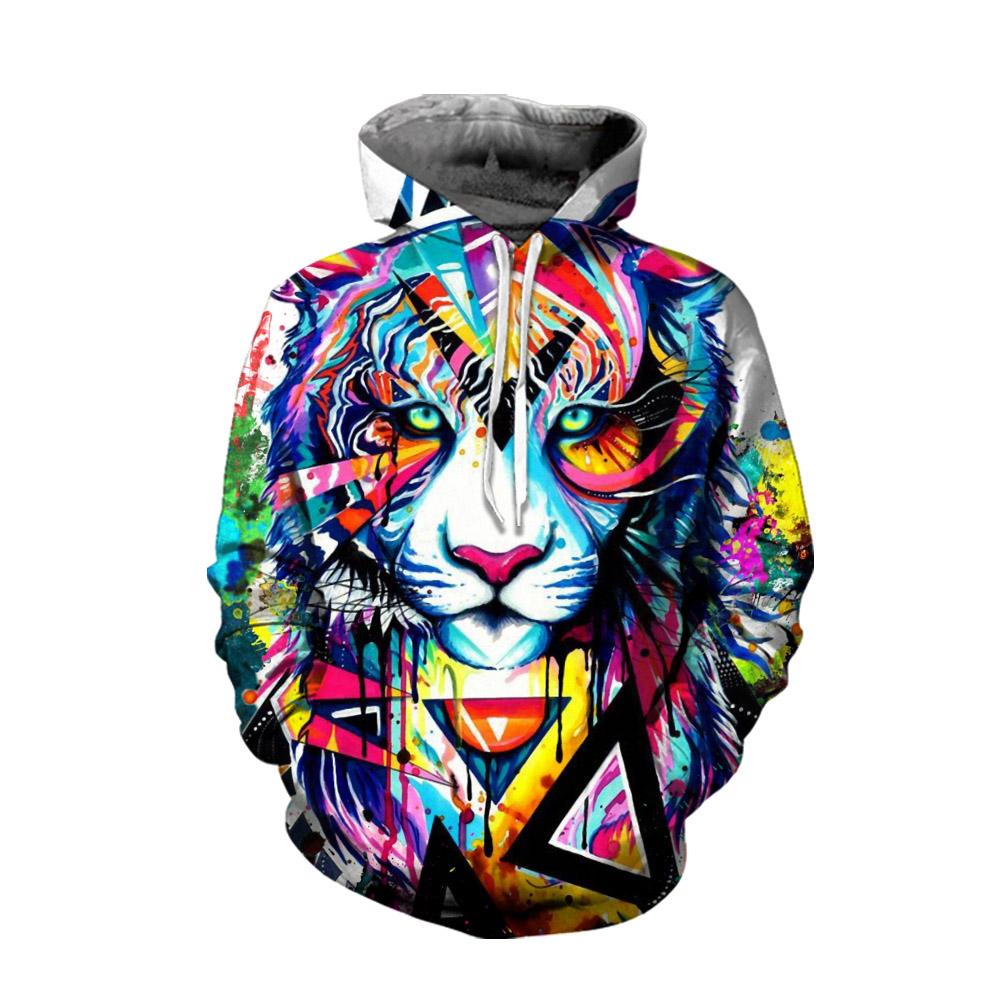 3D All Over Watercolor Tiger Printed Clothes