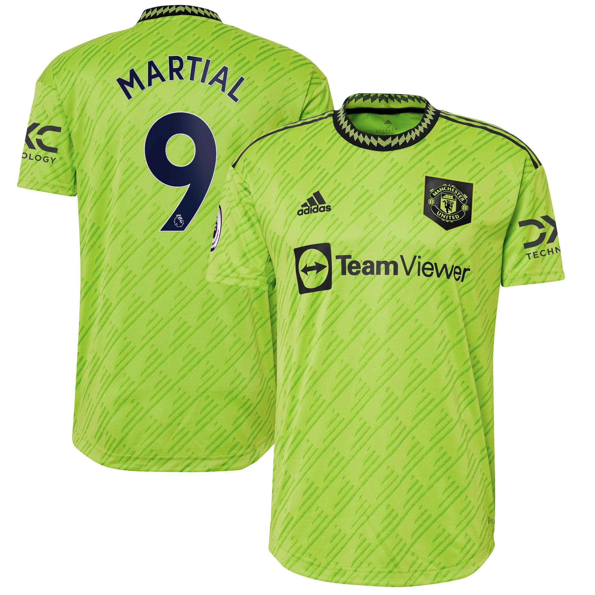 Anthony Martial Manchester United 2022/23 Third Authentic Player Jersey – Neon Green