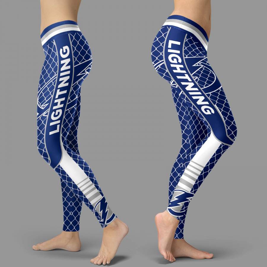 Single Small Line Circle Stylish Fashion Tampa Bay Lightning Leggings