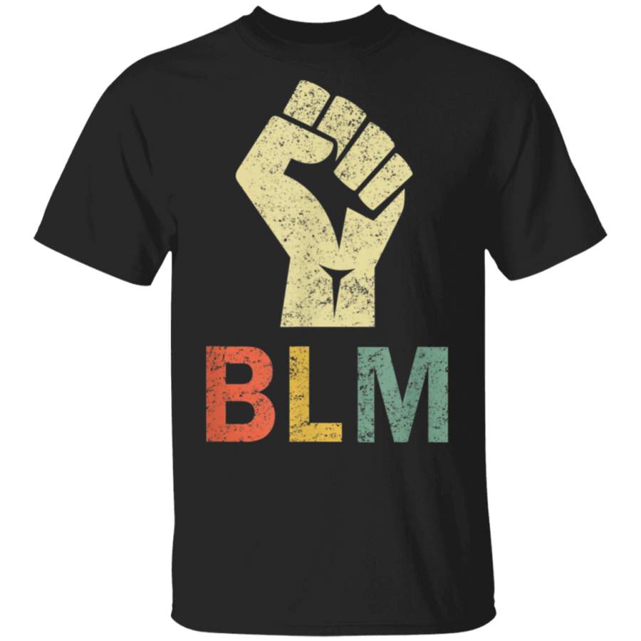 Black Lives Matter Shirt Retro Design Equality Justice BLM TShirt