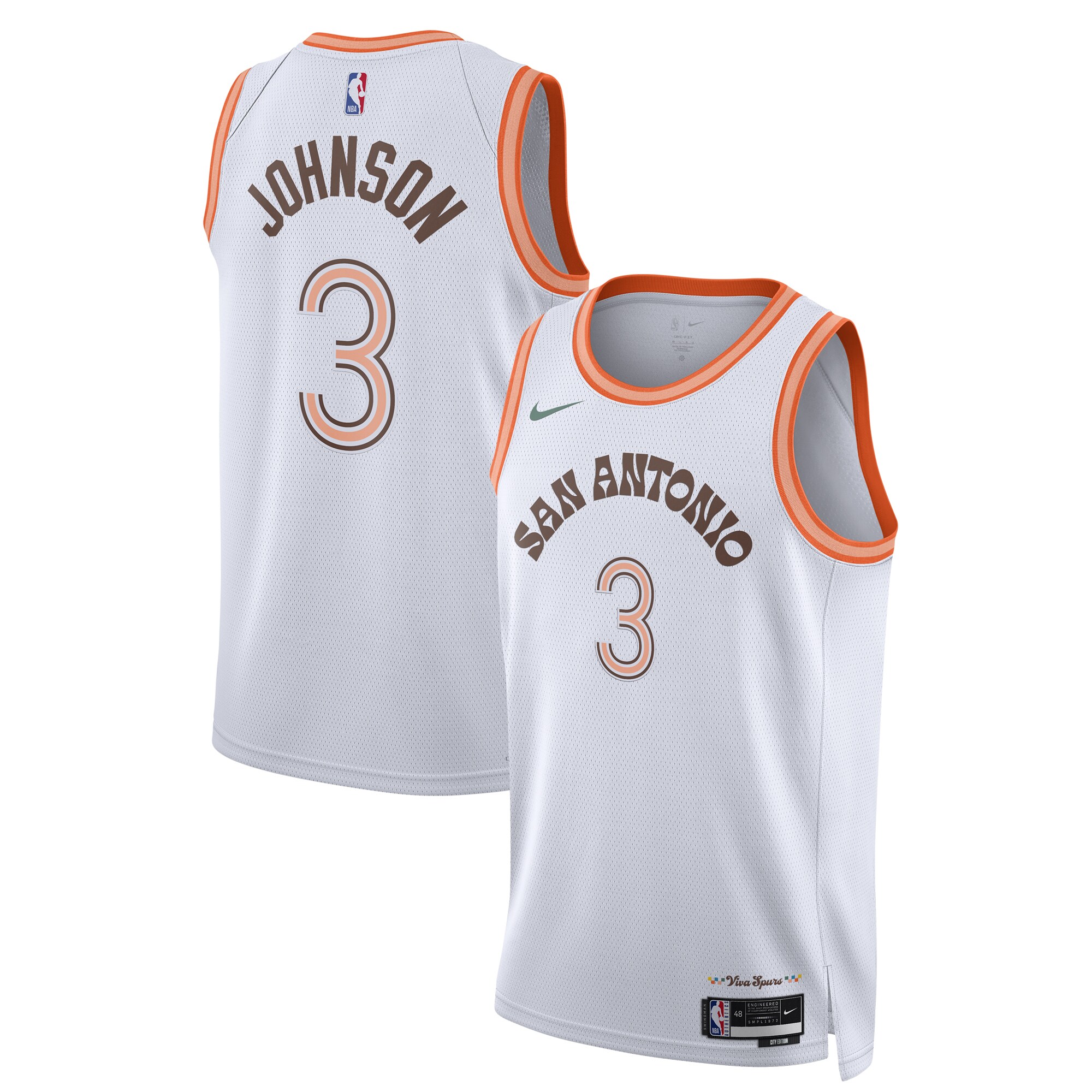 Keldon Johnson San Antonio Spurs Unisex 2023/24 Swingman Jersey – White – City Edition