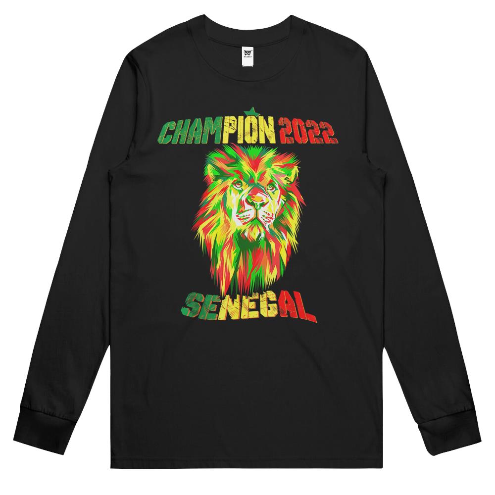 Senegalese Soccer Team Champion 2022 African Cup Senegal Long Sleeve T Shirts