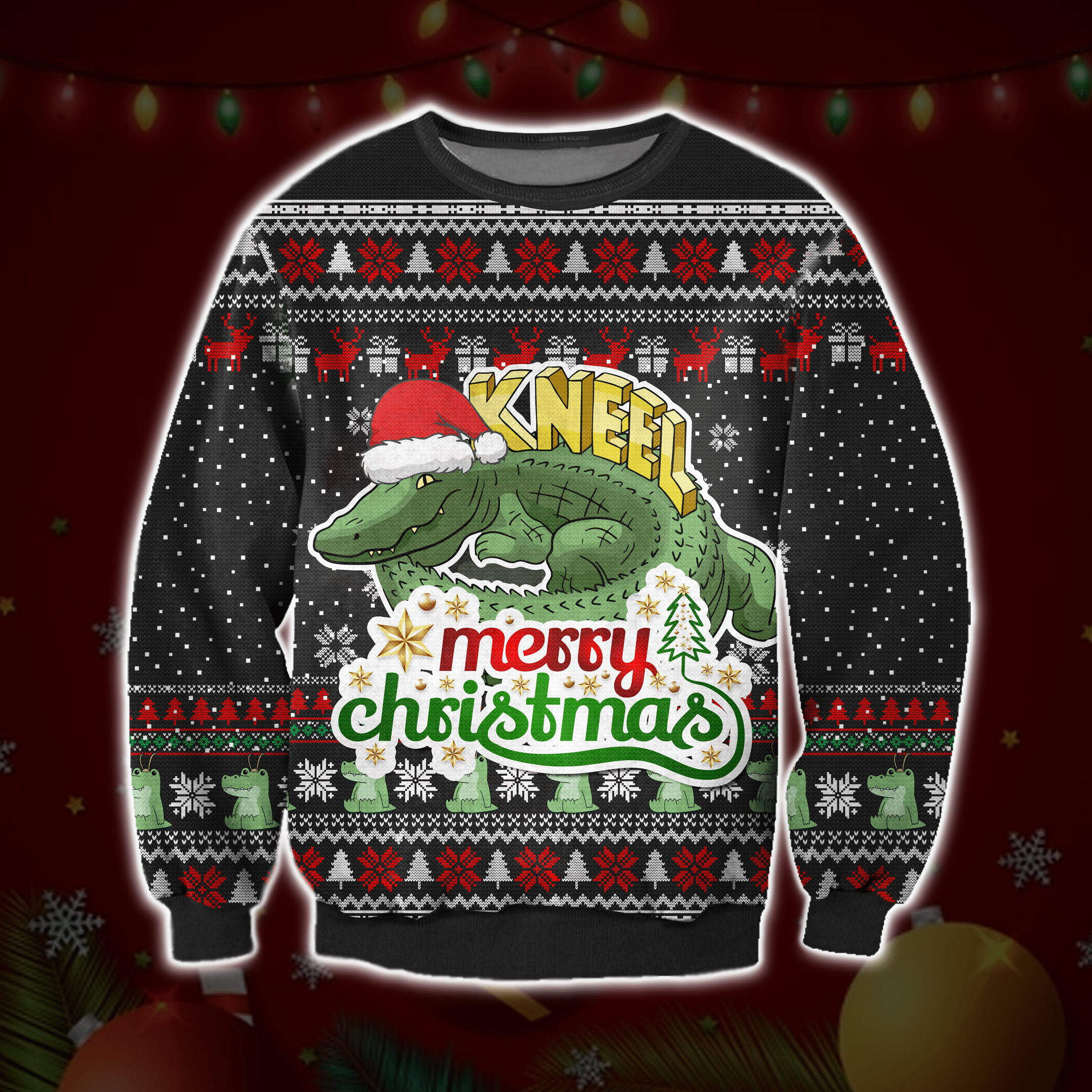 Alligator Loki Ugly Christmas Sweater