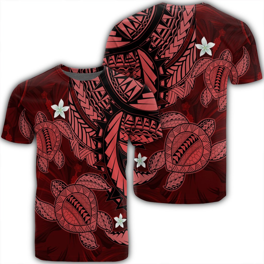 Hawaiian Polynesian Turtle Hibiscus Red Ah Ha25723