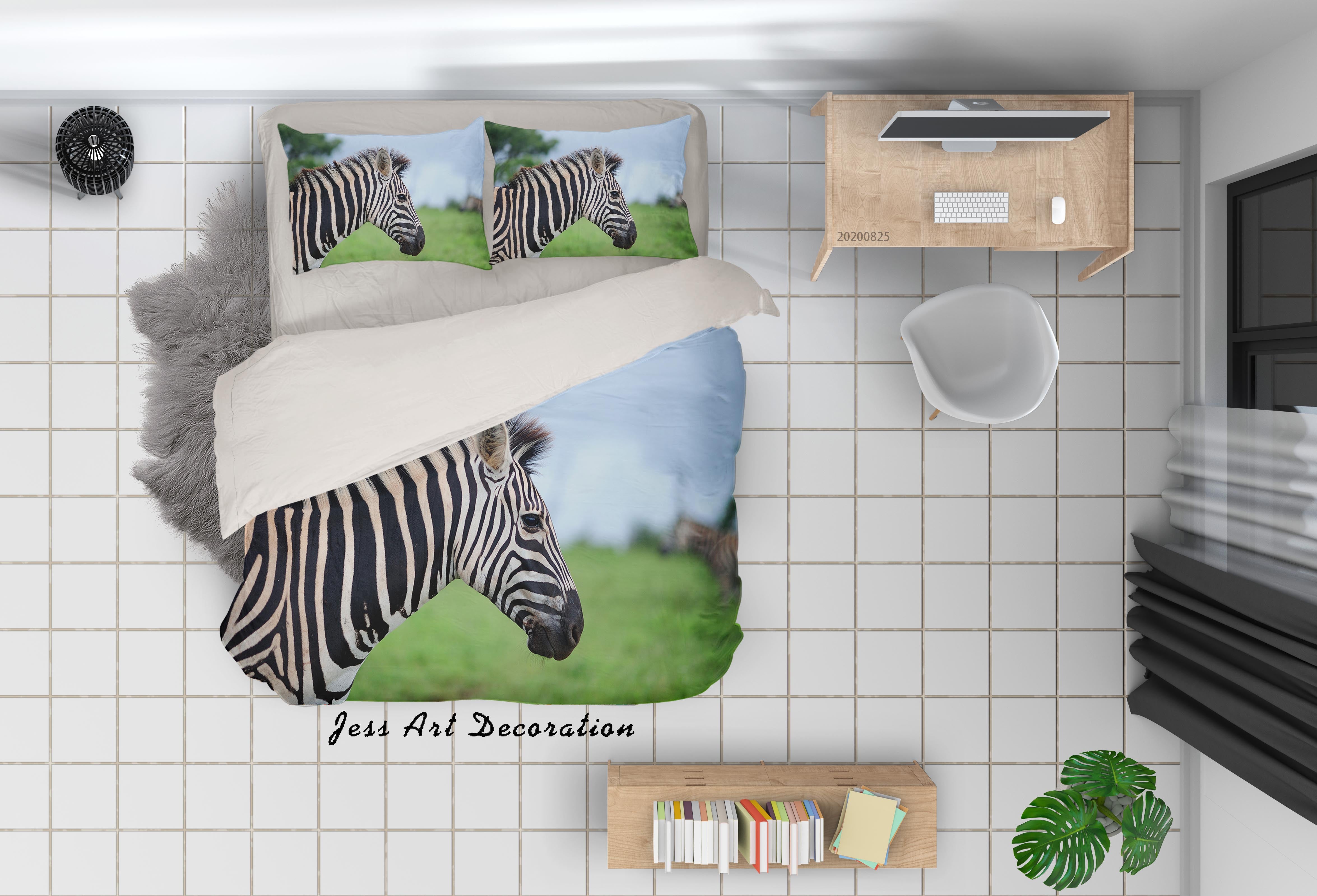 3D Nature Animal Zebra Quilt Cover Set Bedding Set Duvet Cover Pillowcases Wj 3366