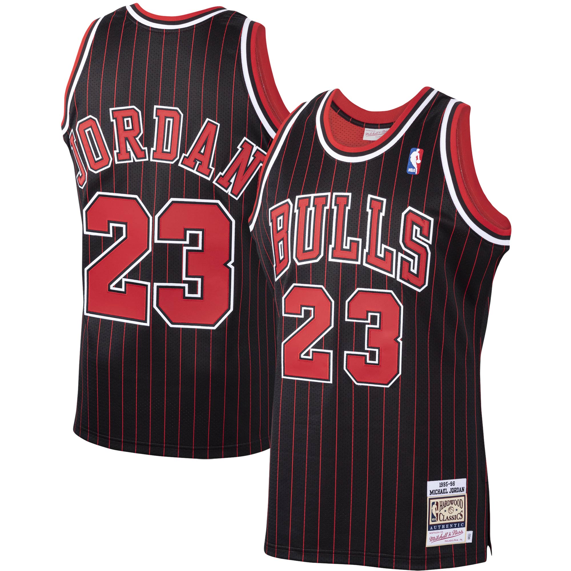 Michael Jordan Chicago Bulls Mitchell & Ness 1995/96 Hardwood Classics Authentic Jersey – Black