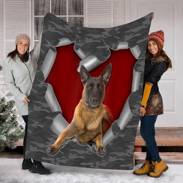 Customs Blanket Malinois Dog Blanket – Fleece Blanket