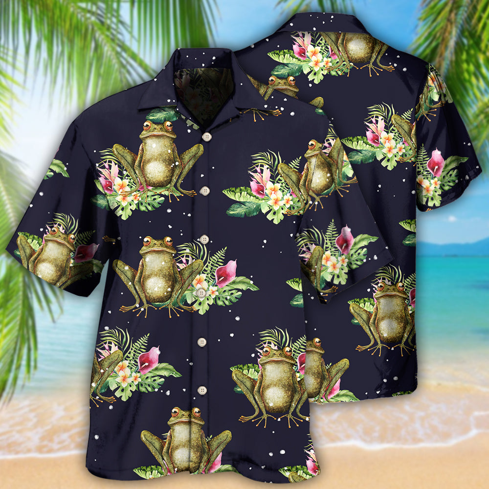 Frog Tropical Floral Hawaii Shirt Ha66906