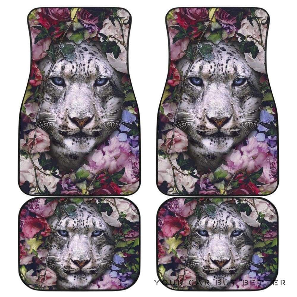 White Tiger Flower Amazing Gift Ideas Car Seat Covers H200218 192211 Personalized Car Seat Floor Mat Custom Print