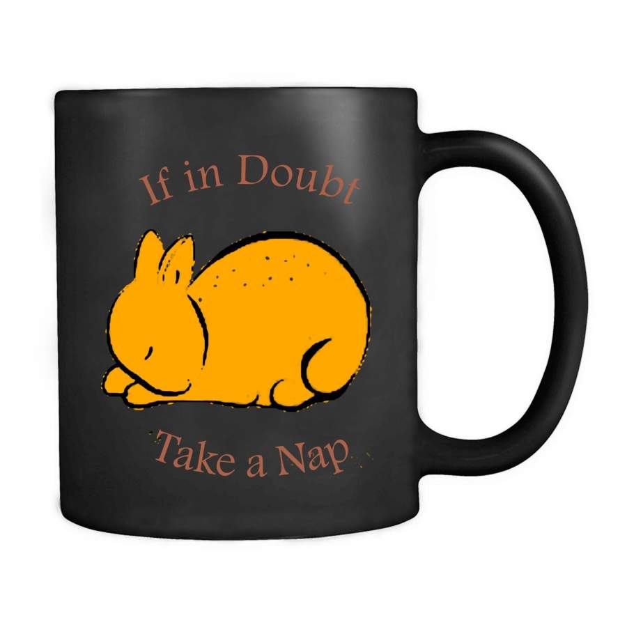 Bunny Rabbit Teal Organic Graphic Rabbit Lover Gift Mug