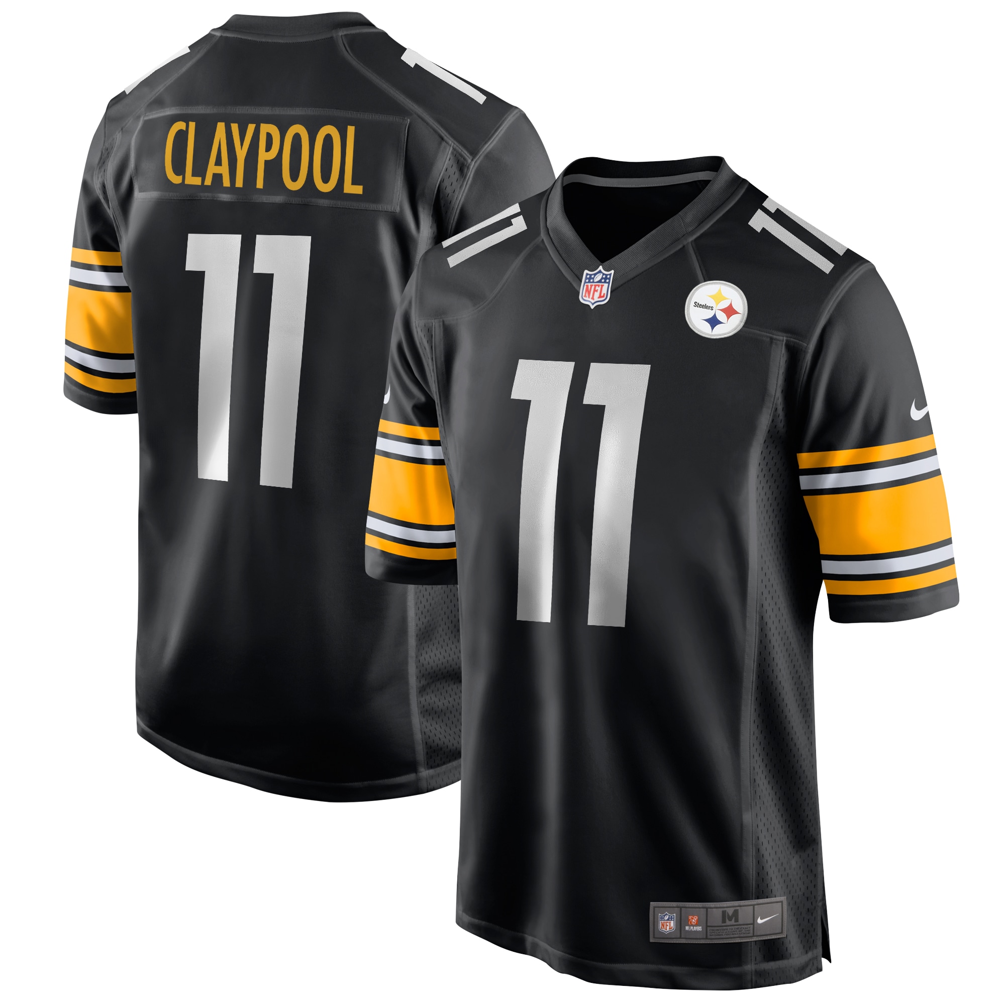 Chase Claypool Pittsburgh Steelers Game Jersey – Black