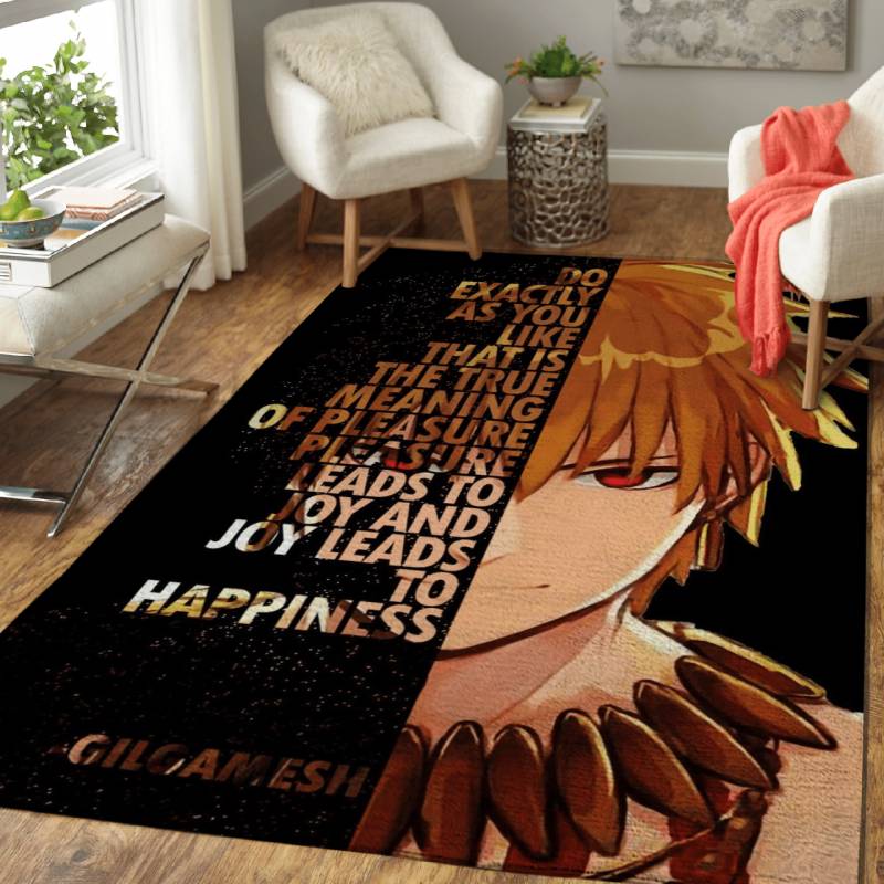 Gilgamesh Quote Anime Area Rug – Carpet